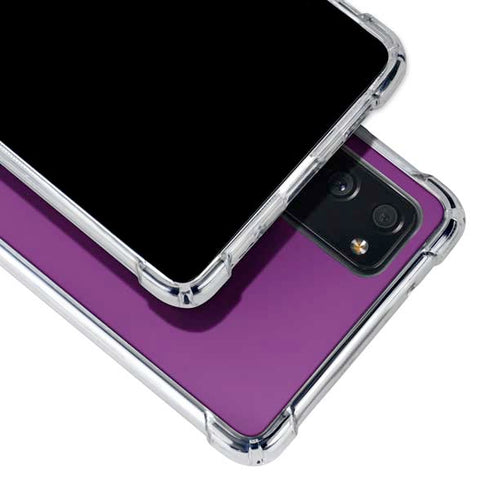 Purple Solid Galaxy S20 FE Clear Case